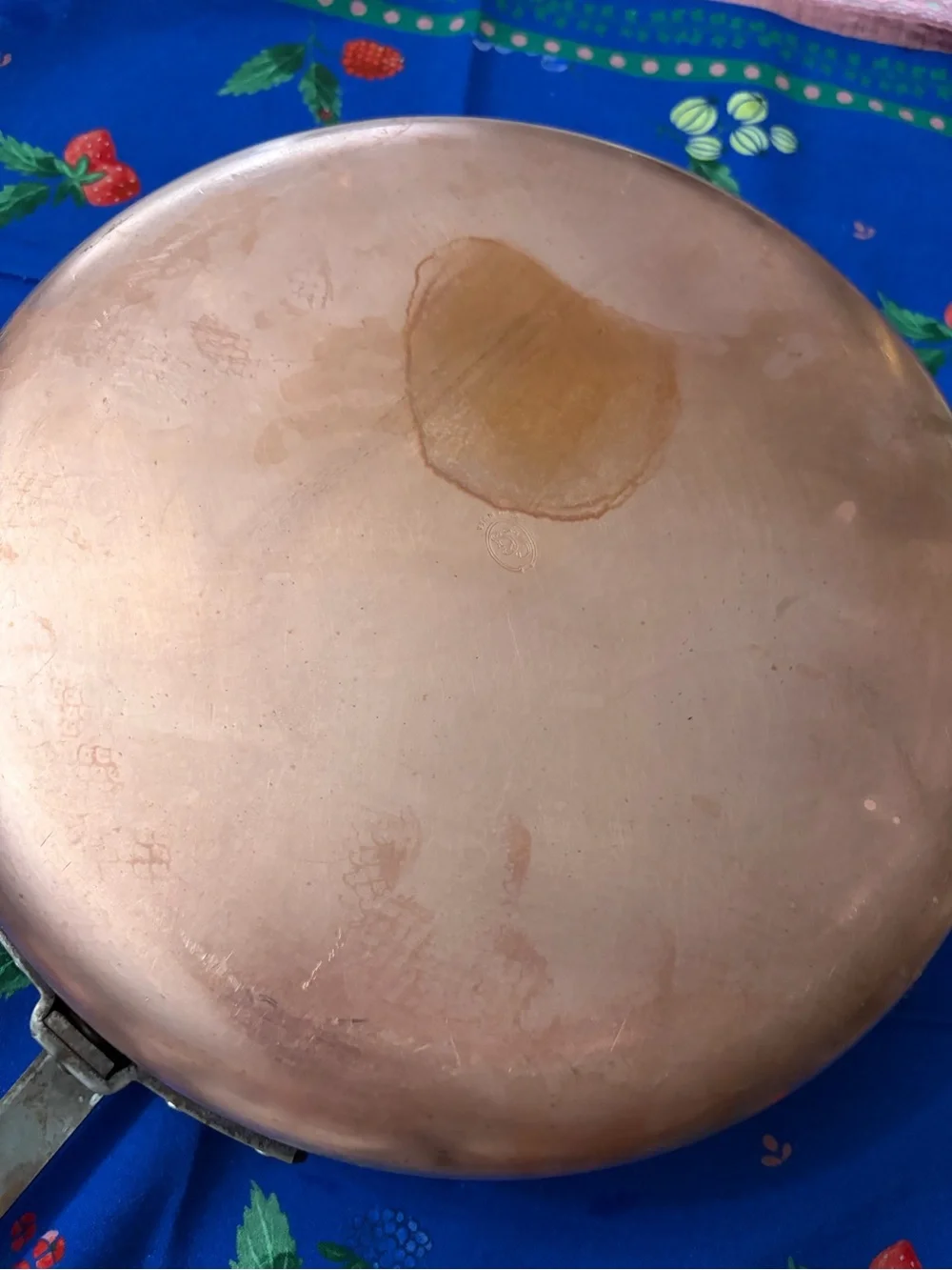 Copper-Tone Stainless Interior Fry Pan